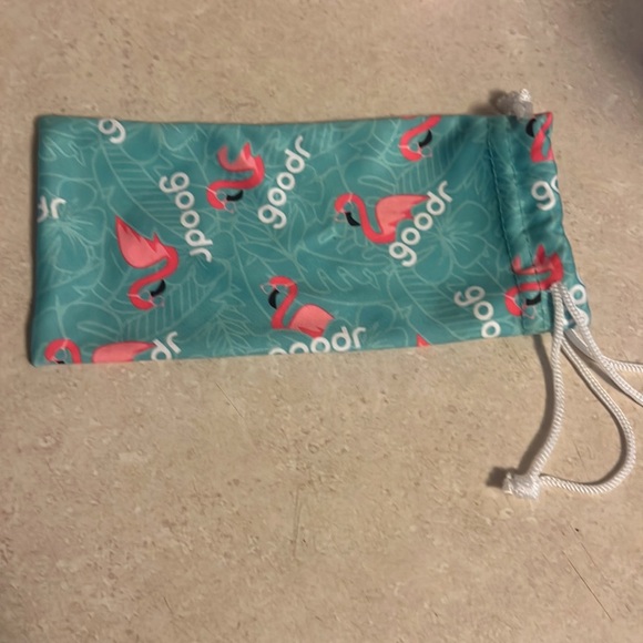 Goodr Side scroll eye roll white frames with a purple tint. Medium size frame - Picture 7 of 7